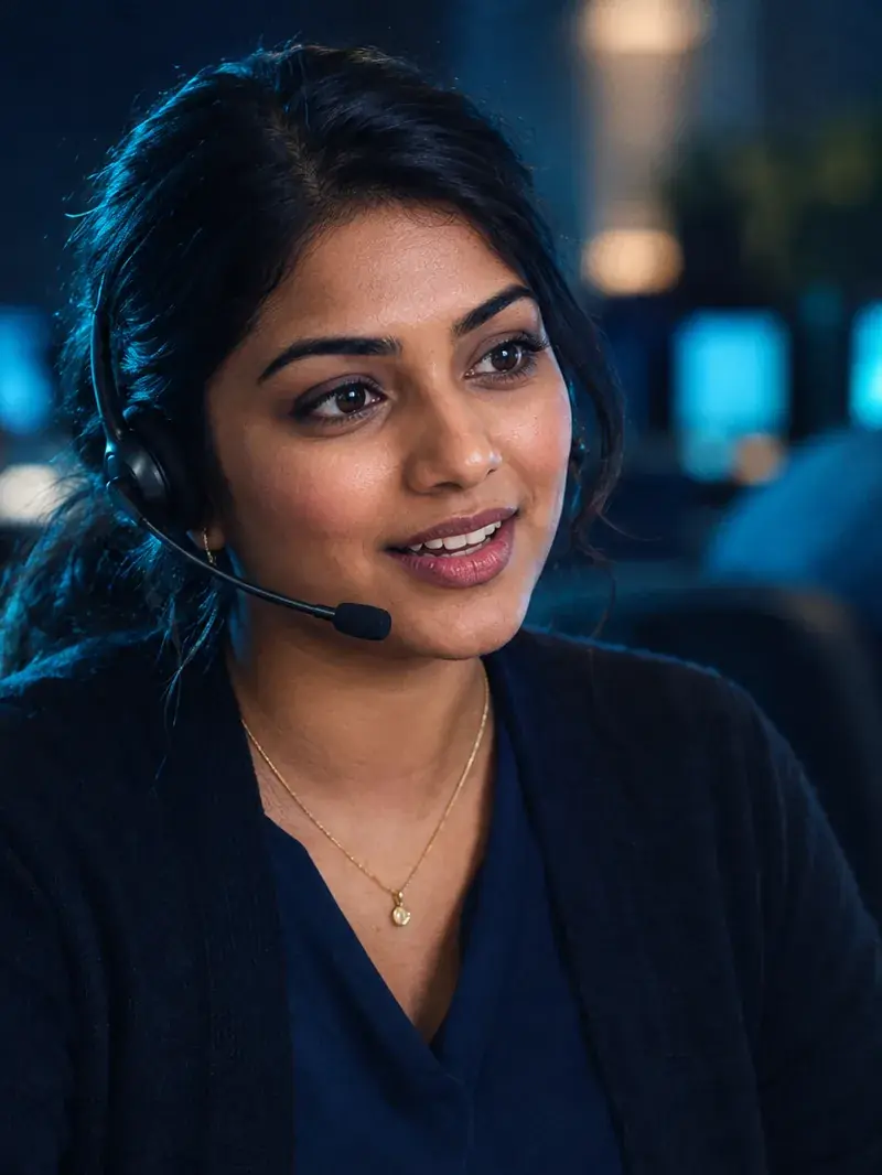 CDAS patient-access specialist on a call